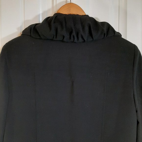 Joseph Ribkoff Black Pleated Full Zip Long Sleeve Jacket - Picture 6 of 12